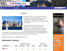 Tablet Screenshot of citytrips.nu